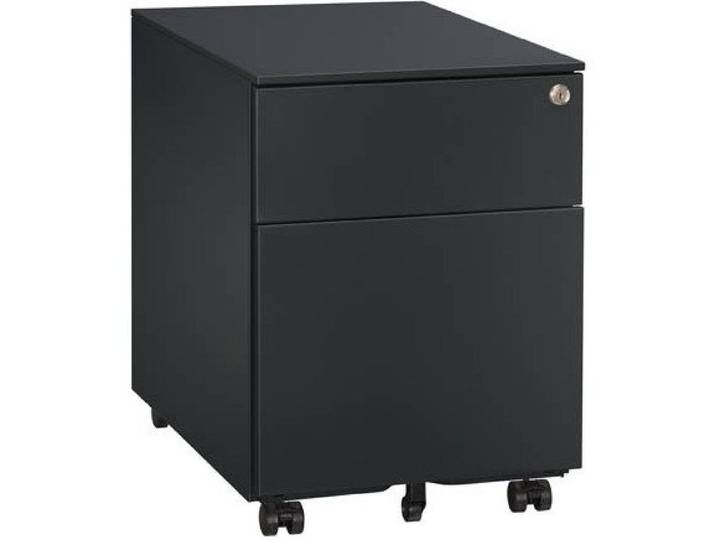 Caisson mobile métal Bruneau 2 tiroirs anthracite - Caissons mobiles - Bruneau