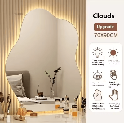 Inspire Curations Modern LED Wall Mounted Vanity Mirror 70x90cm Led