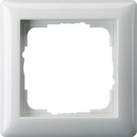 Abdeckrahmen 1-fach reinweiß glänzend bruchsicher Standard 55 System 55 weiß (glänzend), Retail