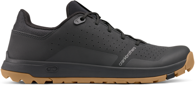 Crankbrothers Scarpe trail gravel bikepacking  flat STAMP TRAIL LACE BLACK