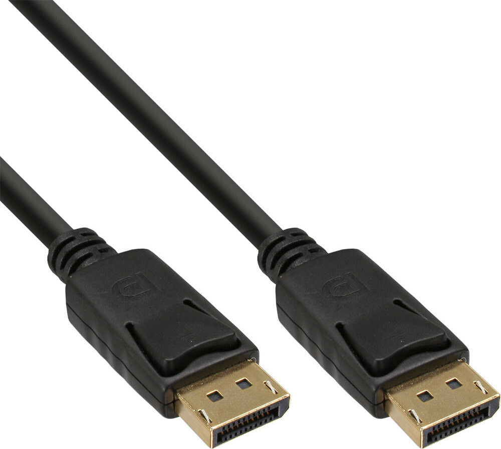 InLine 17133P DisplayPort-kabel, zwart, 0,3 meter