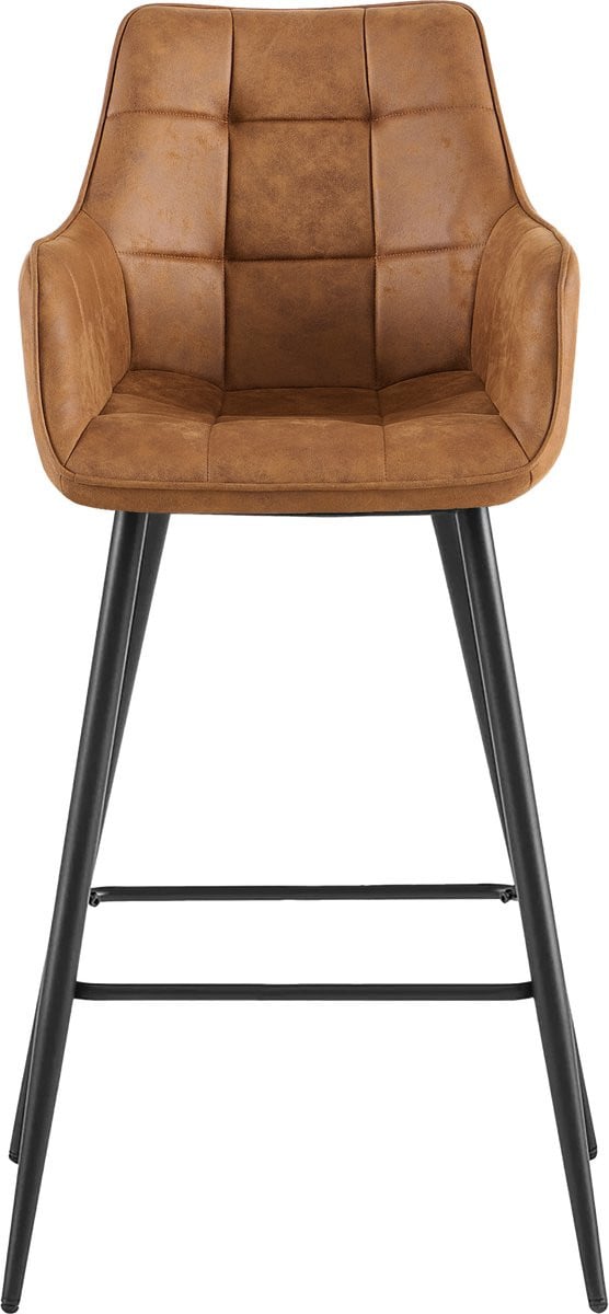 Benoa Barstoel Lucille Arm met armleuningen - Cognac - set van 2