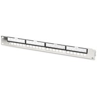 Modulares Patchpanel, 24 RJ-45 Ports silber, 1 HE, Rack Mount, geschirmt