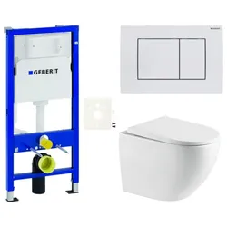 Geberit Wand-WC Set für Vorwandmontage + SAT WC SIKOGESTOR67D30