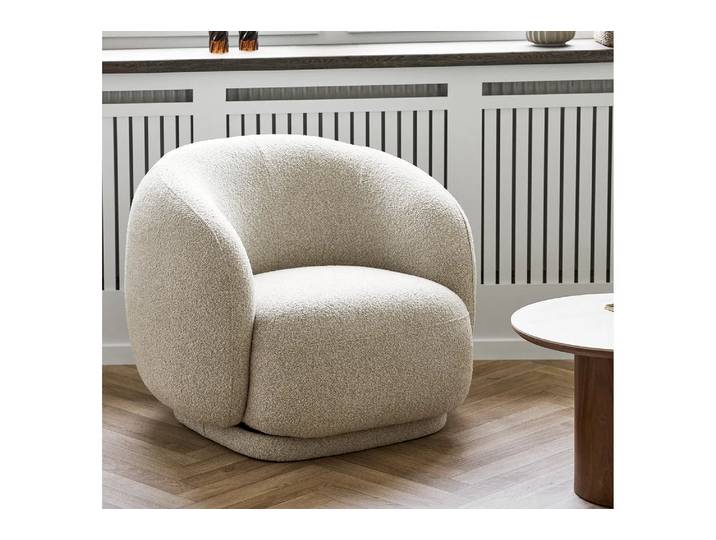 Lounge Sessel Lunavik - niedrige Rückenlehne - Sand - Luxusbetten24