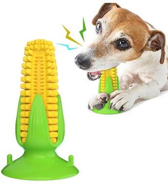 United Suction Cup Dog Toy Corn Dog Toothbrush Toy For Chewing And Dental Cleaning Suction Cup Dog Toy Corn Dog Toothbrush Toy For Chewing And Dental Cleaning