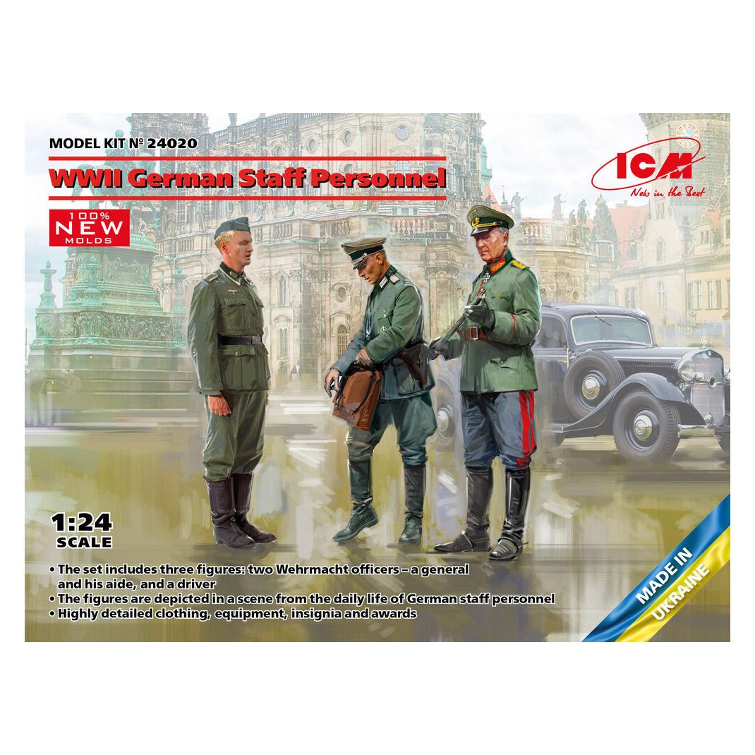 ICM WWII German Staff Personnel (100% new molds) (24020)