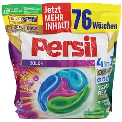 Waschmitteltabs Persil 4 in 1 Discs Color 76 WL praktische Flüssigtabs für eine einfache Dosierung