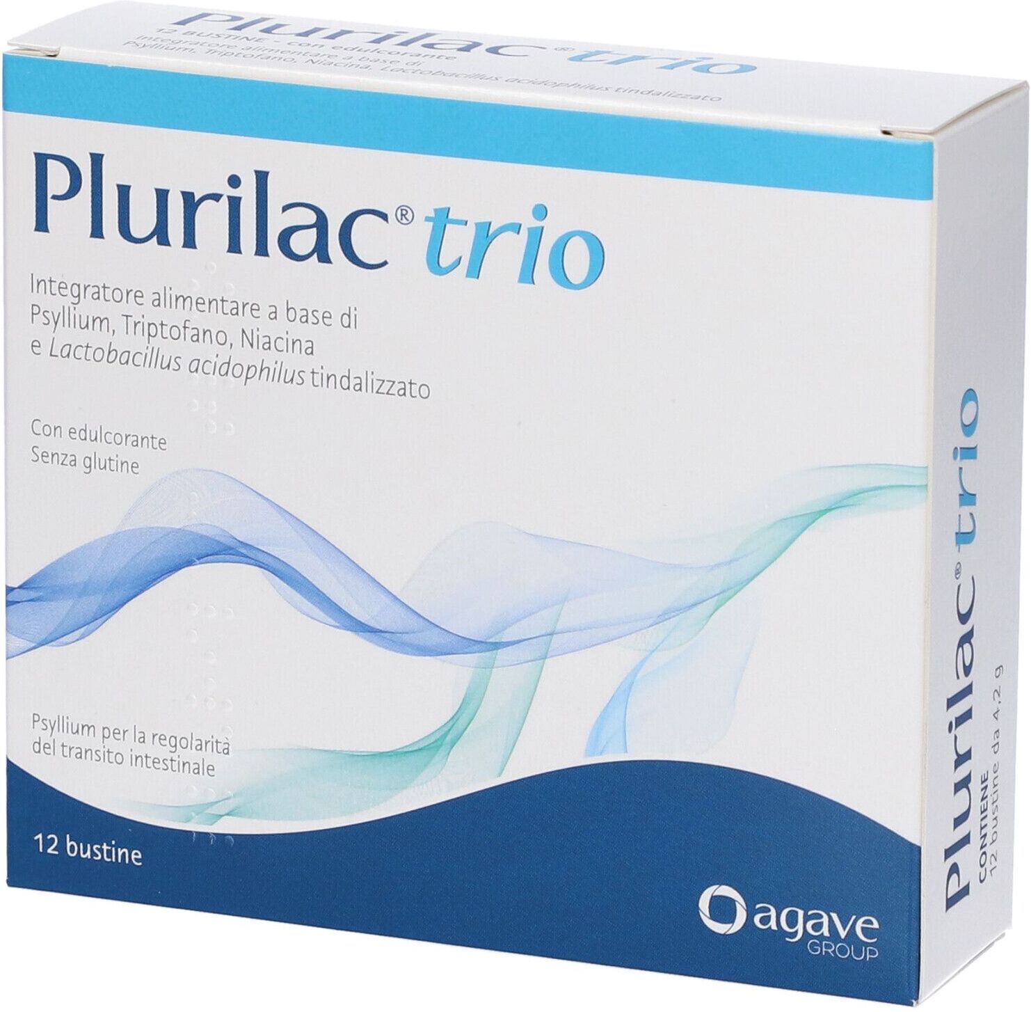AGAVE Srl Alphrema Plurilac Trio Integratore Alimentare 12 Bustine – Supporto alla Stipsi, Motilità Intestinale, Flora Batterica