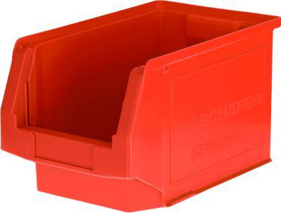 Sichtlagerkasten SSI Schäfer Serie PROFI LF 322, Kunststoff, 10,4 l, rot