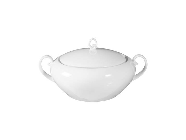 SCHÜSSEL MIT DECKEL Rondo/Liane weiß 2,35 l