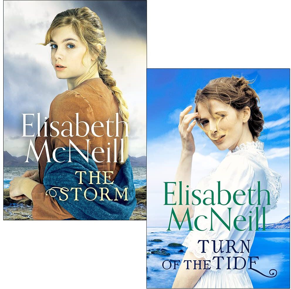 Canelo The Storm & Turn of the Tide by Elisabeth McNeill - 2 Book Paperback Collection - Scottish Family Saga Set
