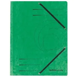herlitz Einschlagmappe mit Gummizug Karton grün