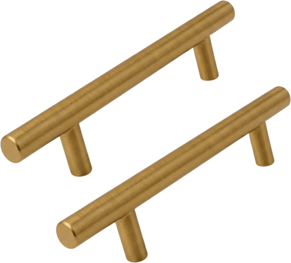 MJM Handgreep 128mm RVS Goud - Set van 2 handvatten voor meubels en keukenkastjes