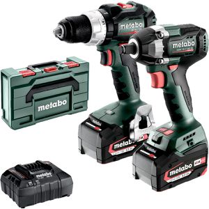 Metabo Combo-Kit 2.9.3 18V, 18V Akku, inkl. BS 18 LT BL, SSW 18 LT 300 BL, 2 Akkus, Lader & Koffer