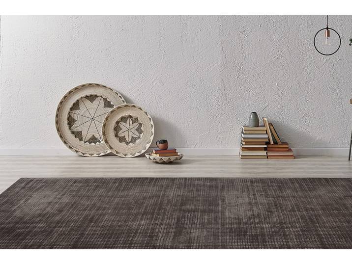 Teppich PADIRO Bridget 125 , braun, B:160cm H:10mm L:230cm, Viskose, Teppiche, Teppich, Kurzflor, Hoch-Tief-Struktur mit Vintage Look