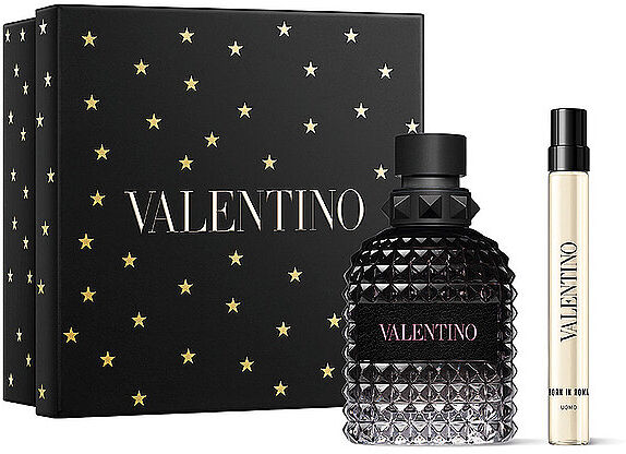VALENTINO Geschenkset -  Born In Roma Uomo Eau de Toilette Holidays Set 50ml / 10ml EG