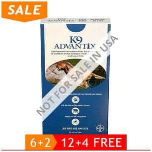 Interceptor Plus K9 Advantix Extra Large Dogs Over 55 Lbs (Blue) 6 + 2 Free