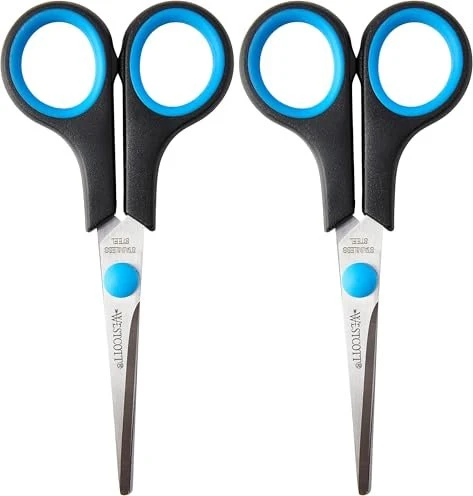 WESTCOTT Linkshänder-Schere Easy Grip schwarz-blau 14,0 cm