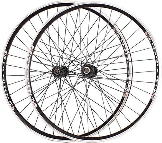Fahrradräder Set - Ersatzräder Radsatz - Mountain Biking - V-Brake Schnellspanner - 26 Zoll - Schwarz