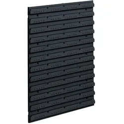 Kunststoffwand zum Aufhängen von Sichtlagerkästen PLUS, COMPACT