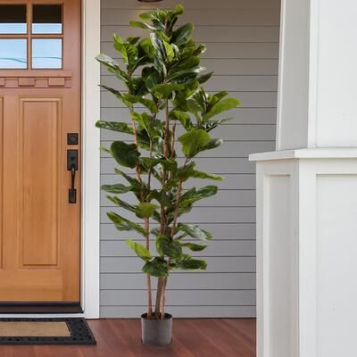 Romano Artificial Potted Faux Floor Plant Greenery