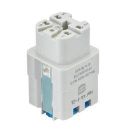 HARTING 09200042733 Stifteinsatz Han® A 4 + PE Han-Quick Lock® 1 St.