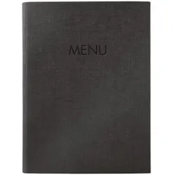 Sigel Speisekarten-Mappe MENU A5 1 Stück grau, 17.5x24.5 cm