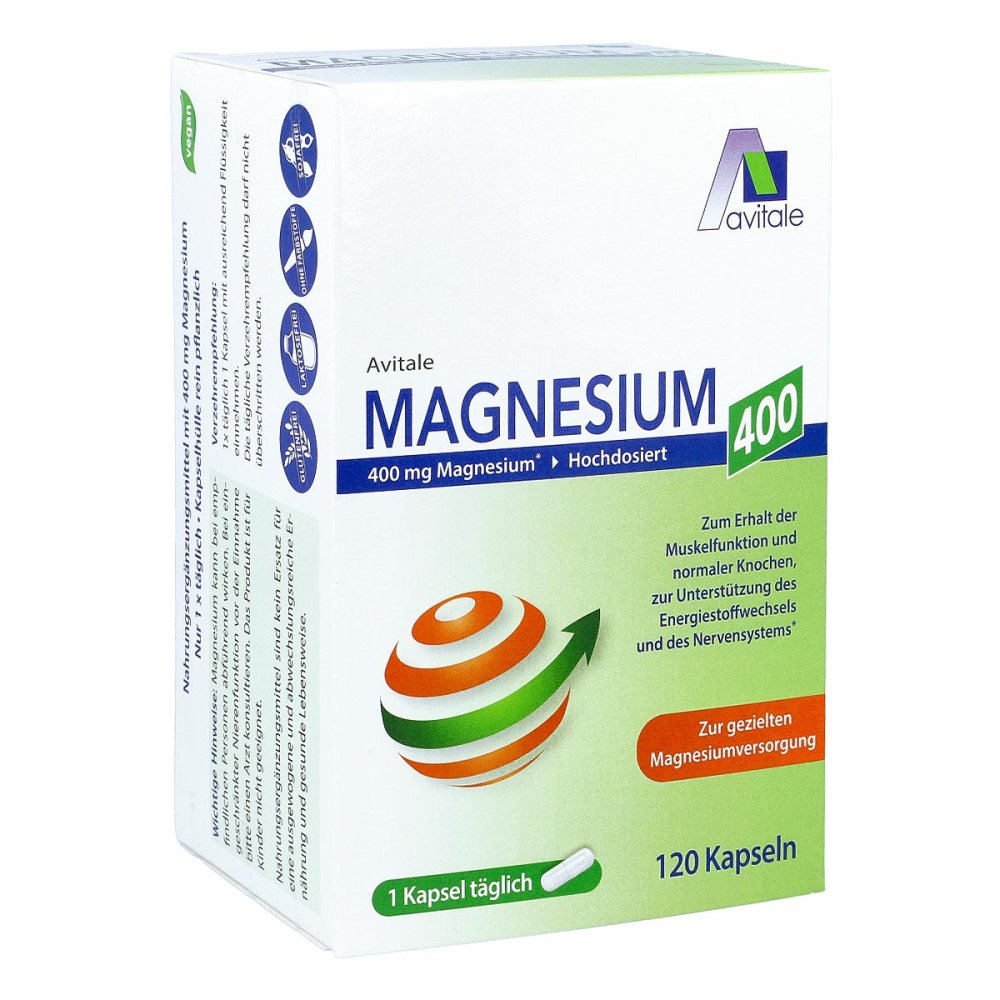 Avitale GmbH Magnesium 400 Mg Kapseln 18018176