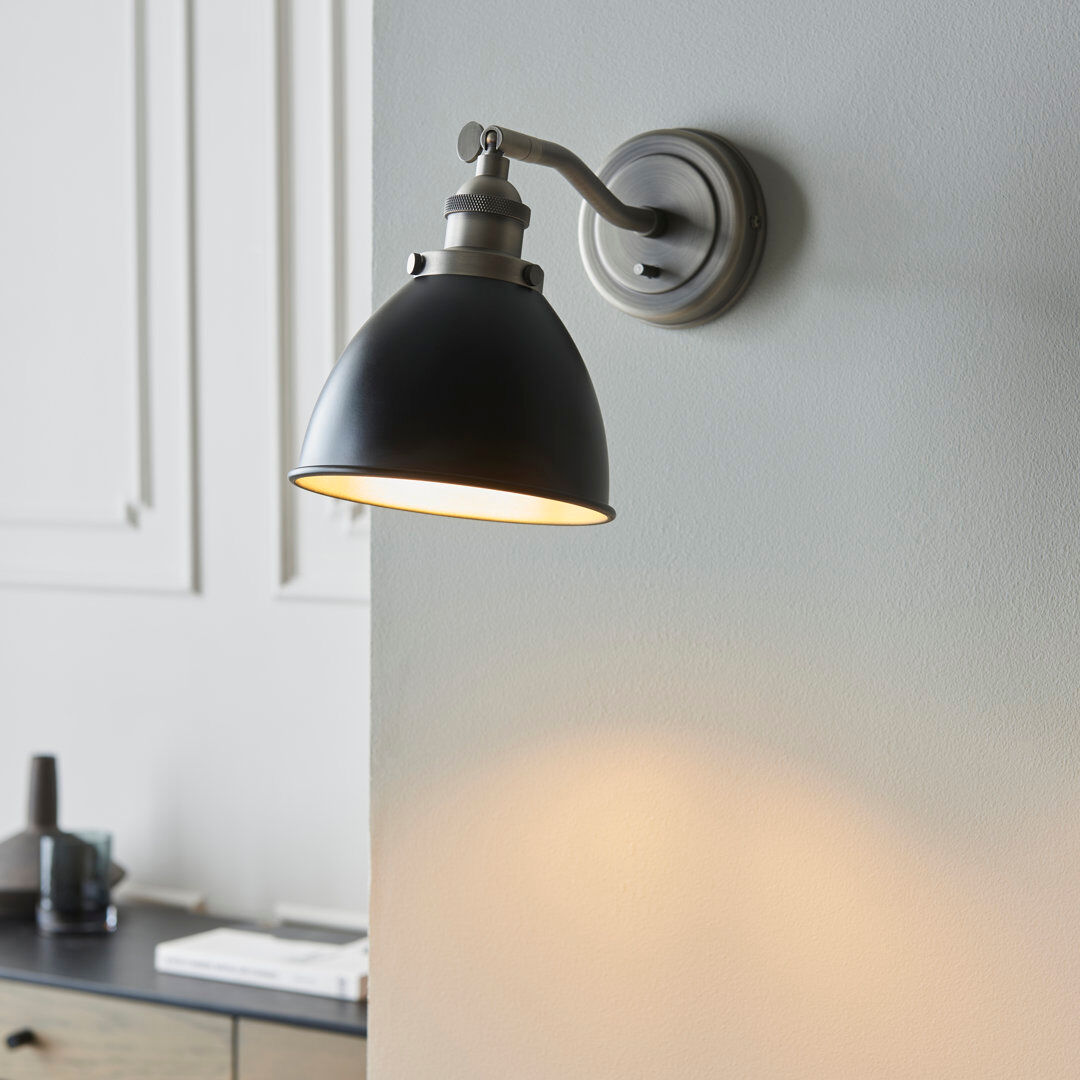Rio Ziemer Steel Armed Sconce Matt Black;Mattes Schwarz 25cm H X 19.7cm W X 15cm D