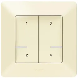 Legrand 752268 Valena Life with Netatmo Szenentaster 4-fach, Farbe: Mandelweiß