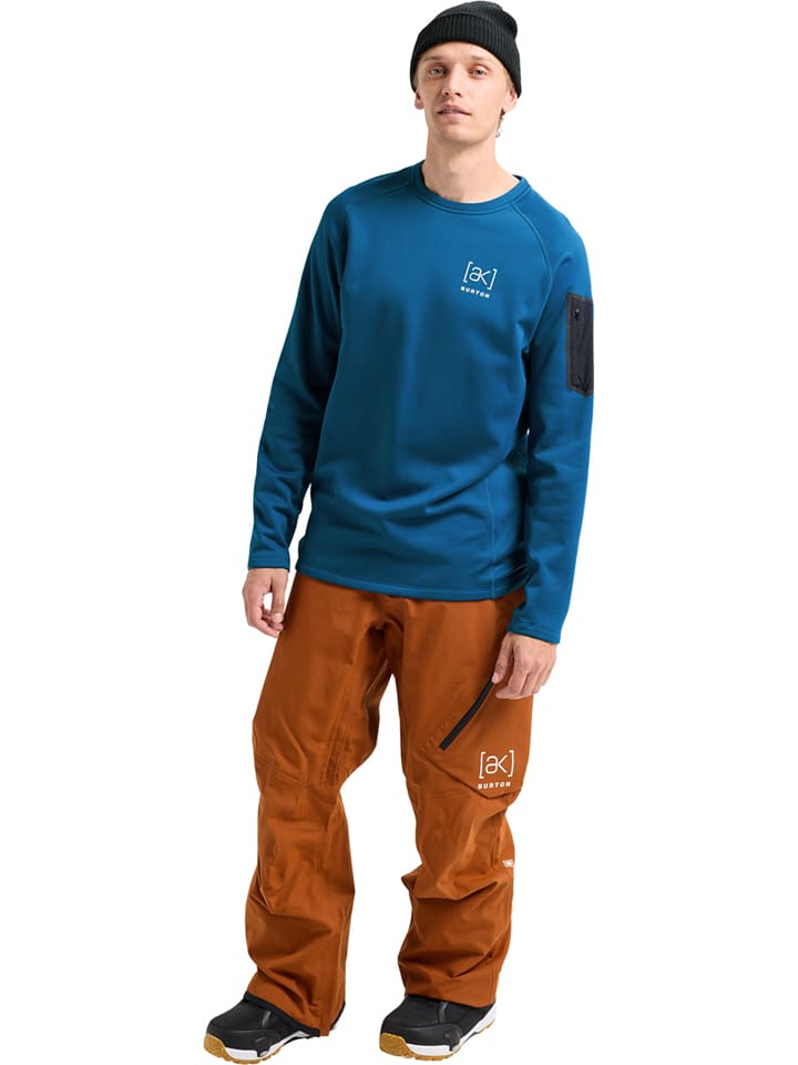 Burton Fleecepullover "[ak] Baker Stretch" in Blau - S