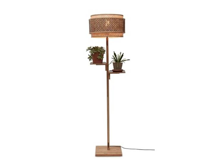 Good&Mojo [W] vloerlamp Bhutan nat./plank 40x25 zwart/nat. -
