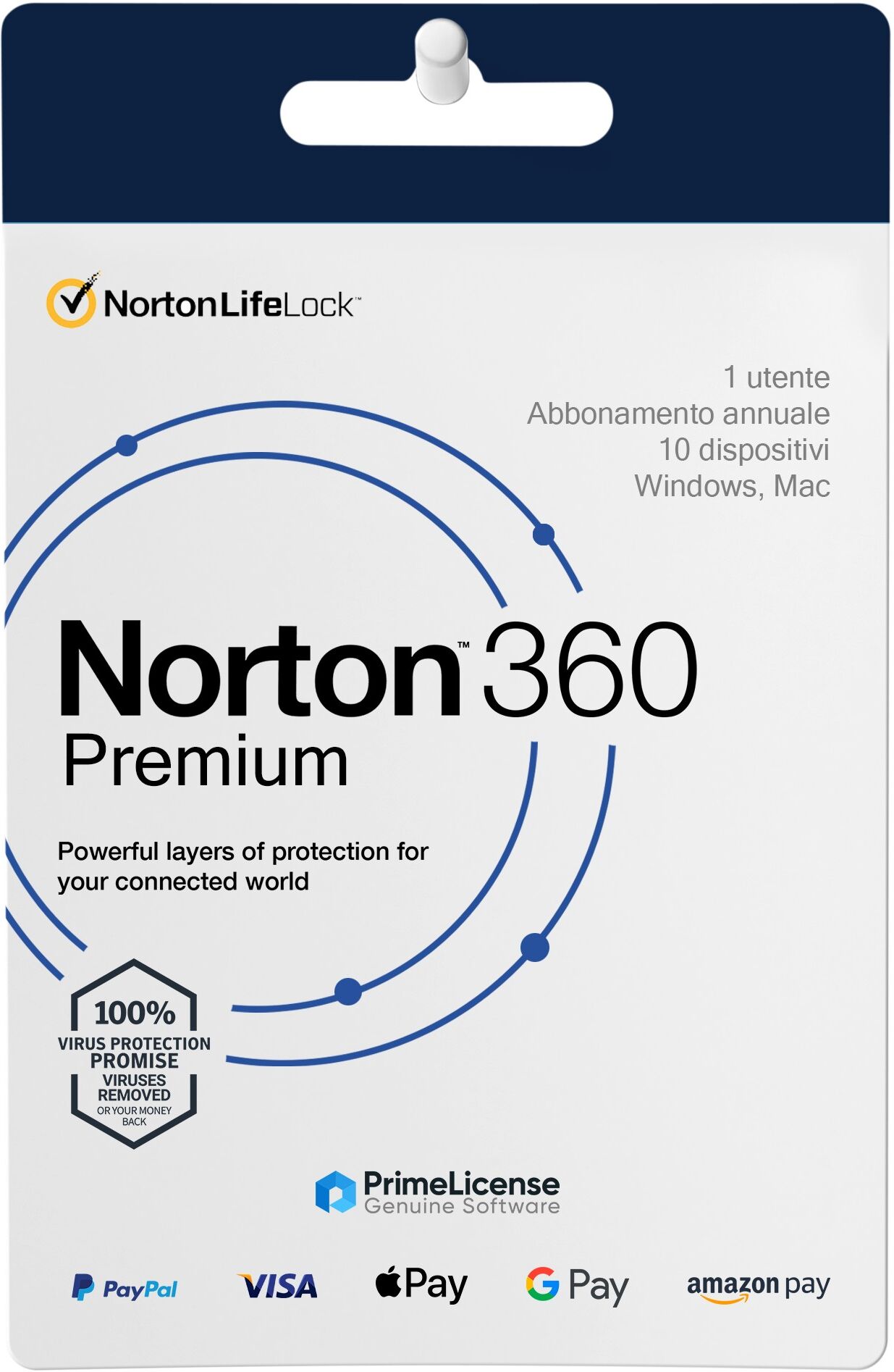 Symantec Norton 360 Premium + 75GB Cloud - 1 Year