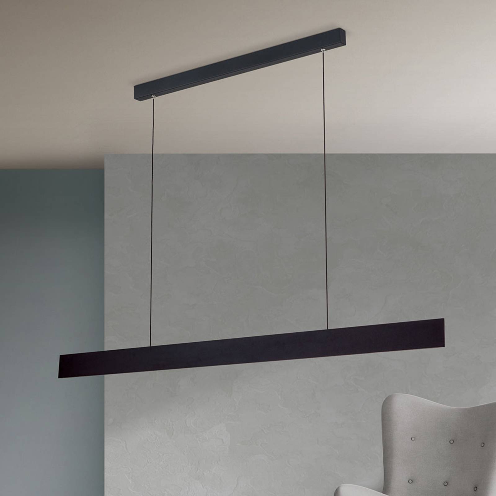 Orion Pendant Light Gideon, dimmable, Black, Living / Dining Room, Aluminium, Modern, Ceiling Light