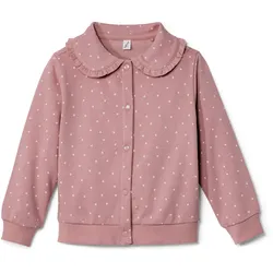 Tchibo - Kinder-Sweatjacke mit Volant - Mädchen - Gr. 110/116 - creme