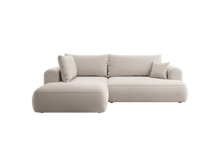 Ecksofa mit Schlaffunktion Ovo, L-förmig, mit Armlehne und