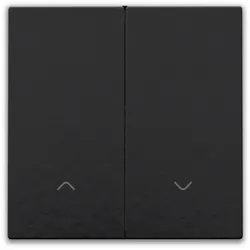 Niko Züblin 200-31006 Abdeckung für elektronischen Doppel Rollladenschalter, piano black coa 20031006