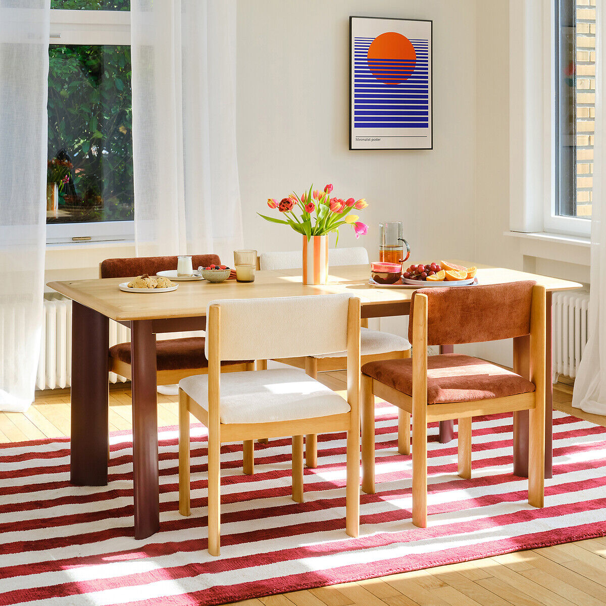 LA REDOUTE INTERIEURS Chaise en tissu texturé, OLIVER&nbsp;