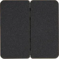 Kopp 331415005 HK02 - Doppelschalterabdeckung, Farbe: anthrazit