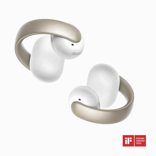 Anker Soundcore AeroClip On Ear Headset Bluetooth Stereo Champagner, Weiß Wasserabweisend