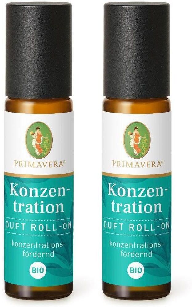 PRIMAVERA Konzentration Duft Roll-on Bio 2x 2x10 ml Emulsion
