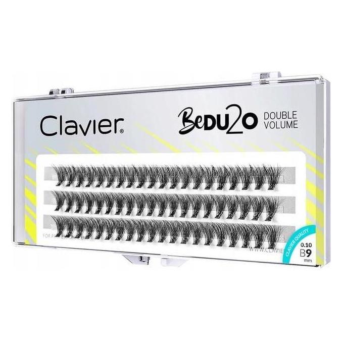 Clavier BeDU2O Double Volume kępki rzęs 9mm (Künstliche Wimpern) (5907996053636)