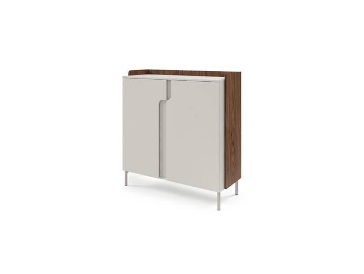 Deine Möbel 24 Kommode Pauro 08 103/110/42 cm in Walnuss Alba / Kaschmir, Walnussfarben, Kaschmir, 103x110x42 cm, Kleinmöbel, Kommoden, Kommoden