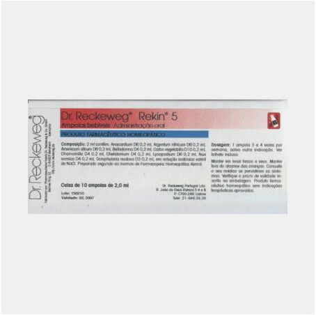 DR. RECKEWEG REKIN 5 10 AMPOLAS