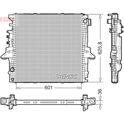 DENSO Kühler, Motorkühlung DRM14004 für LAND ROVER