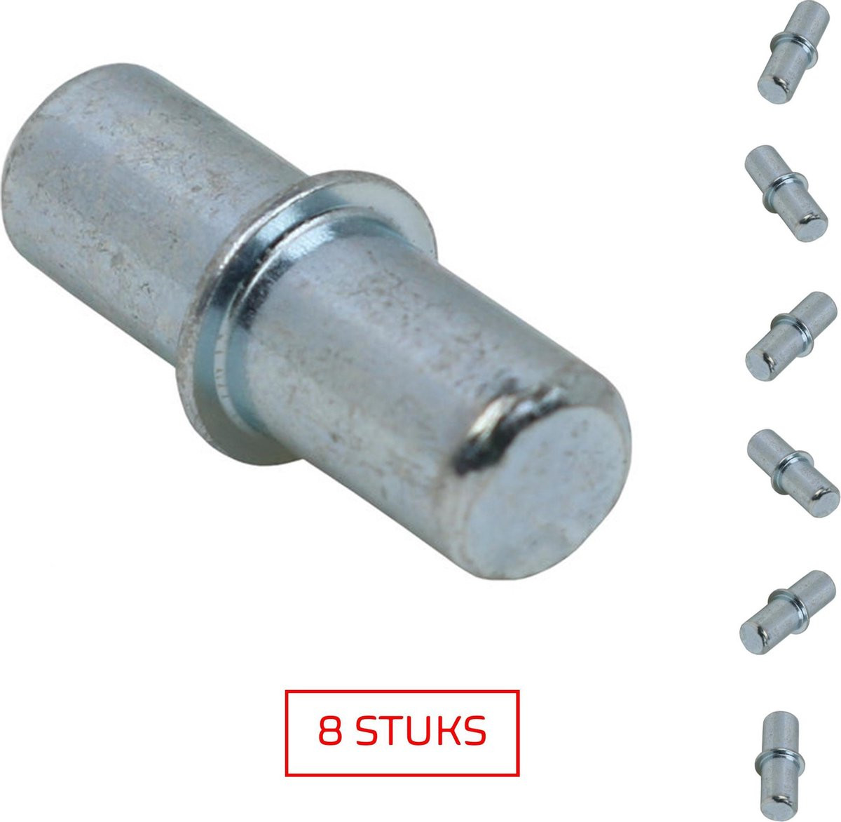TQ4U Duplo kastplankdrager - Verzinkt metaal - Ø 5 mm - 8 stuks