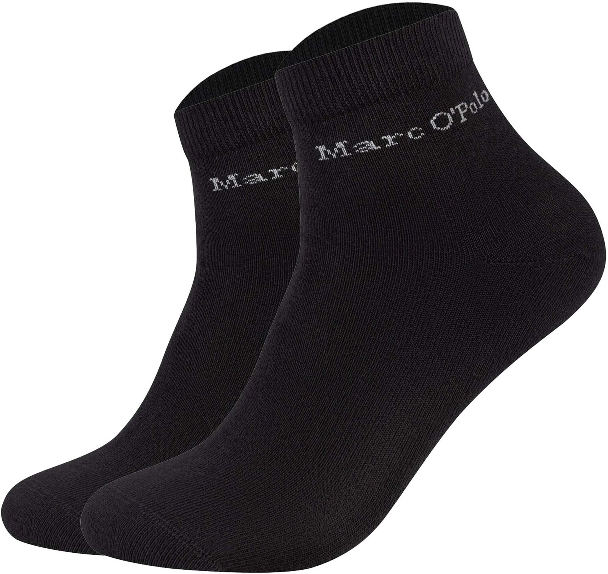 Marc O' Polo Kurzsocken MARC O'POLO "Socken Premium Essentials GOTS Quarters 2er Pack", Herren, Gr. 39-42, schwarz, Obermaterial: 80% Baumwolle CO. 18% Polyamid PA. 2% Elasthan EL., Socken Kurzsocken