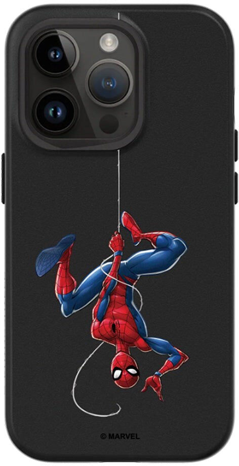 iPhone 14 Pro RhinoShield SolidSuit Håndværker Cover m. Marvel - Spider-man Upside Down
