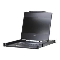 ATEN CL6700MW IT Single Rail 17,3"-LCD Konsole (USB, HDMI / DVI / VGA) IT-Layout